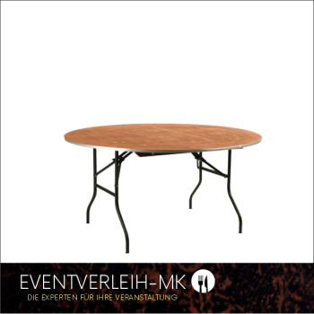 Bankett-Tisch rund 122er - FÜR 6 PERSONEN